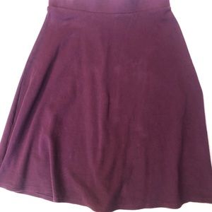 Lands' End A-Line Cotton Blend Skirt, Sz S